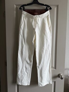 Women's Cream Drawstring Joggers — Relaxed Track Pants